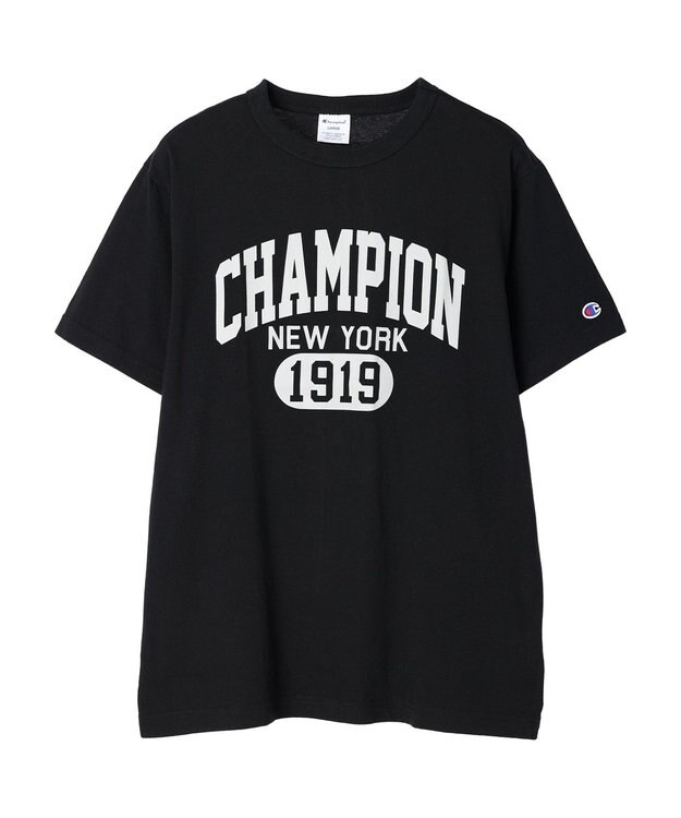 Green Parks ■Ｃｈａｍｐｉｏｎ　ロゴｐｔＴシャツ Black