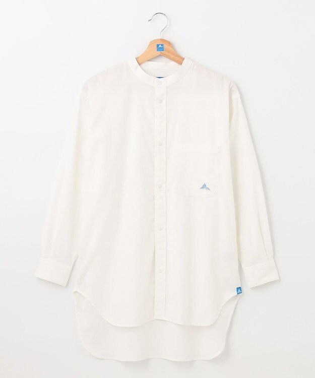 SHARE PARK LADIES 【UVカット・撥水・ストレッチ】イージーデニムノーカラーシャツ アイボリー系