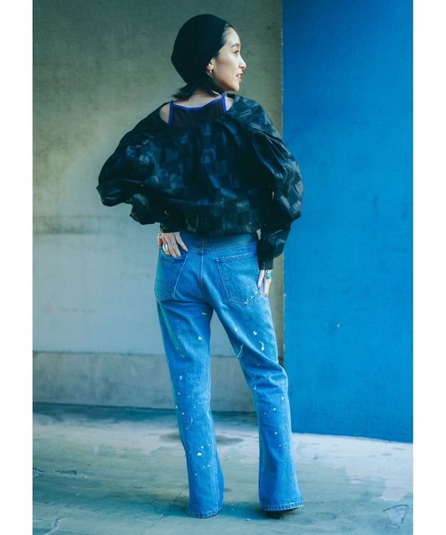 woadblue Slit Straight/WBN4104 VINTAGE BLUE
