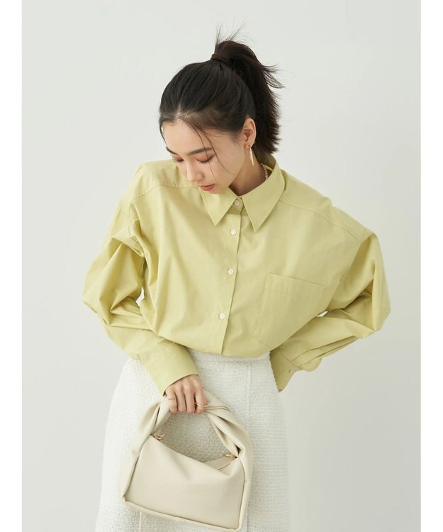 earth music&ecology ボーイズライクシャツ Yellow