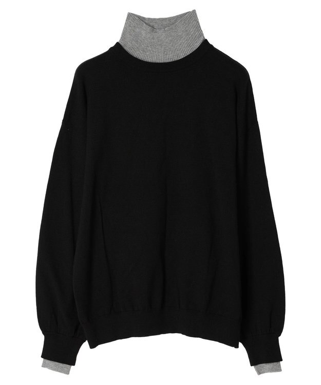 Green Parks ■ＡＪＵＧＡ．×ＧＰ　レイヤードハイネックニット Black