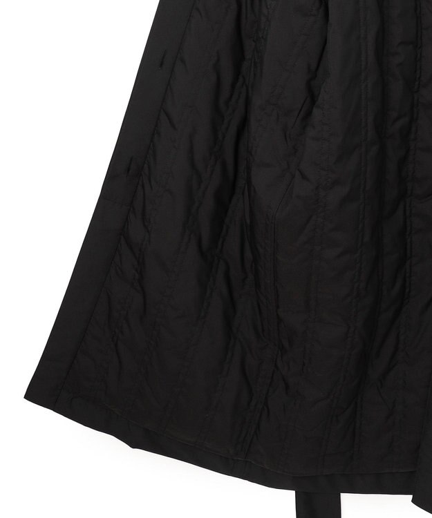 JOSEPH シルキーキルティング　ロングコート Black