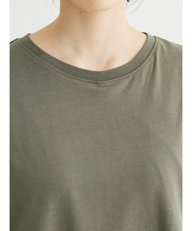 Green Parks アシメトリーデザインチュニック Light Khaki