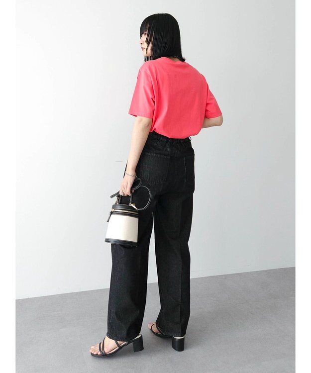 Green Parks ・ＥＬＥＮＣＡＲＥ　ＤＵＥ　デニムワイドパンツ Black