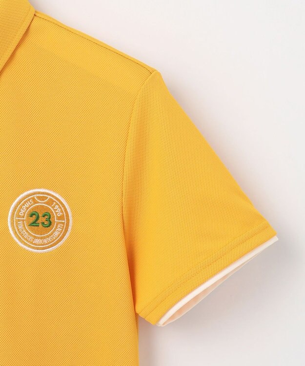 23区GOLF 【WOMEN】【吸水速乾/UVカット】エイトロックポロシャツ イエロー系