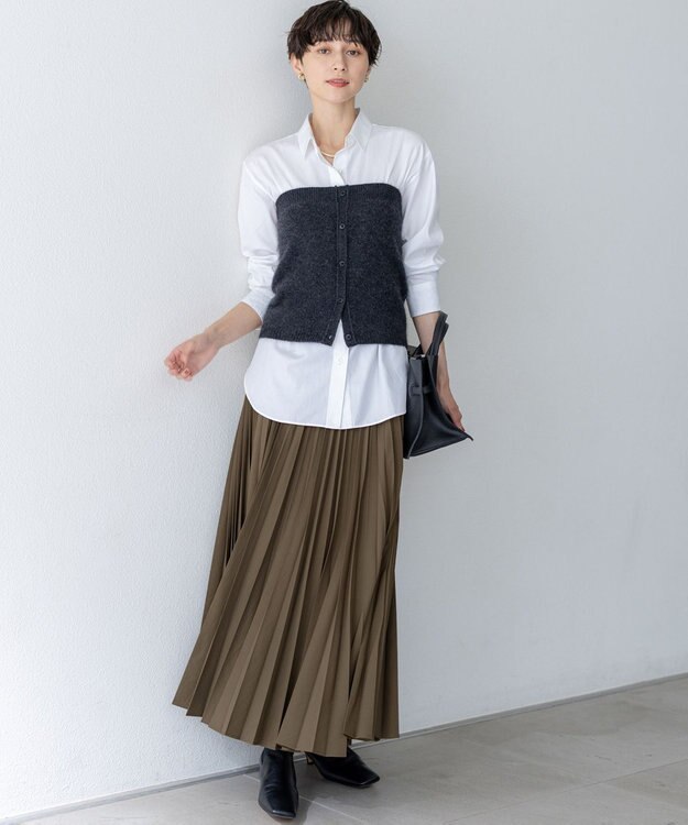 23区 S 【滝沢眞規子さん着用/VERY掲載】CANCLINI ベーシック シャツ ホワイト系