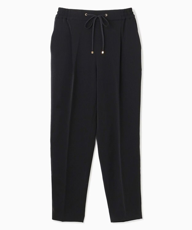 ANY 【ストレッチ/ウエストゴム】イージーケア美脚 パンツ ブラック