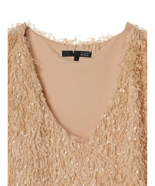 Green Parks ・ＳＵＧＡＲ　ＳＰＯＯＮ　フェザーヤーンベスト Beige