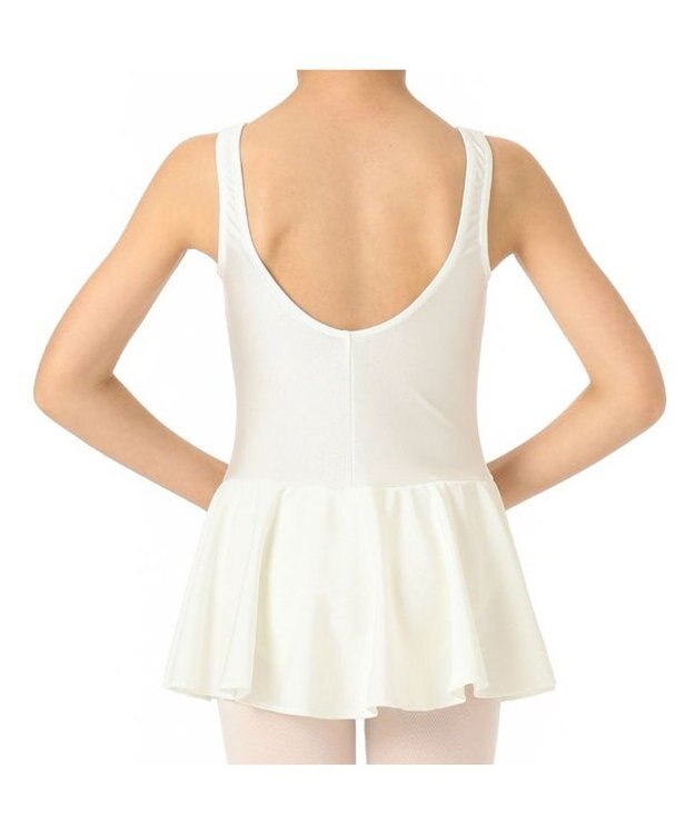 Chacott 【はじめての１枚にもおすすめ♪】スカート付レオタード オフホワイト