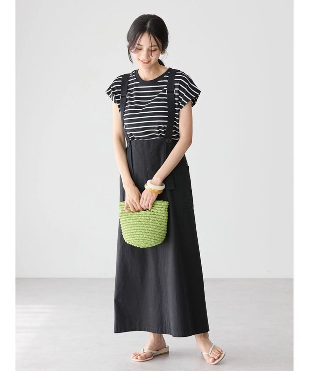 AMERICAN HOLIC Ｗポケットサス付きスカート Black