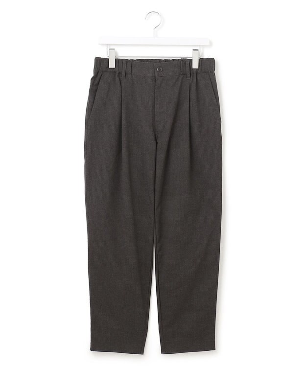 J.PRESS YORK STREET 【UNISEX】チェックテーパードパンツ グレー系3