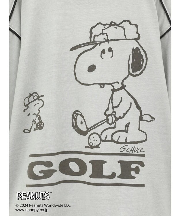 CRAFT STANDARD BOUTIQUE 【ユニセックス】PEANUTS/スヌーピー ゲームシャツTEE Light Gray