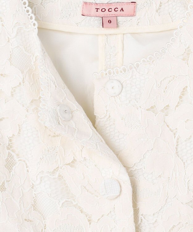 TOCCA SWEET LACE GILET ジレ アイボリー系