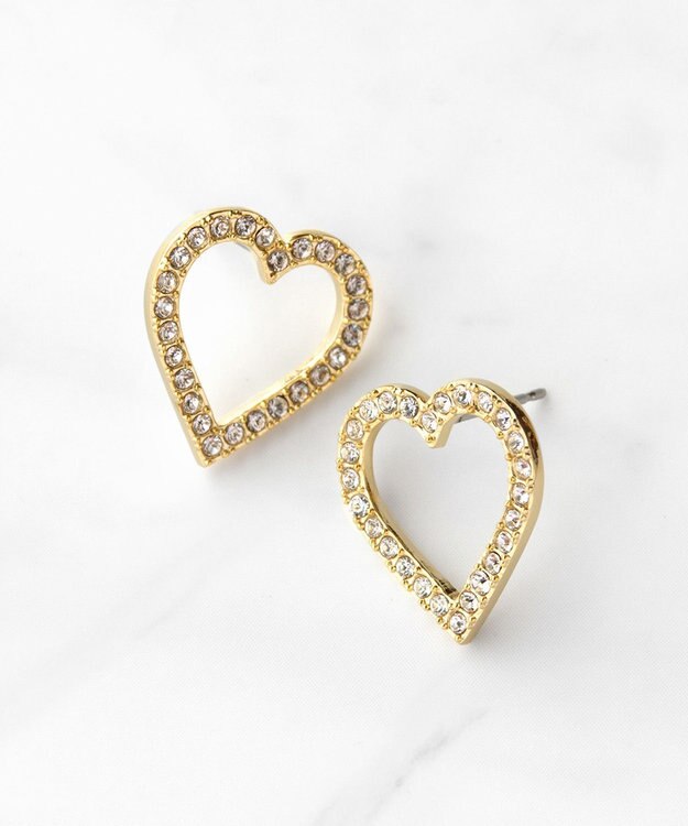 TOCCA WISH IN HEART PIERCED EARRINGS ピアス ゴールド系