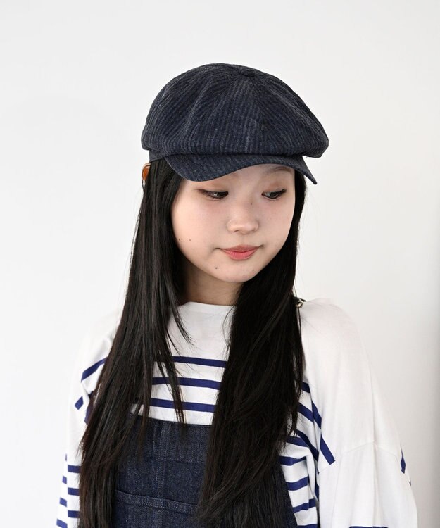 ATRENA BLACK＆INDIGO　NEWSBOY ネイビー