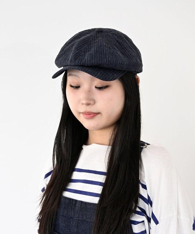 ATRENA BLACK＆INDIGO　NEWSBOY ネイビー