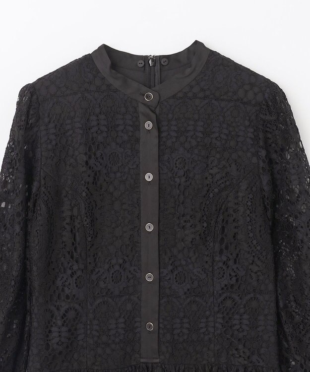 GRACE CONTINENTAL レースボウタイワンピース ブラック