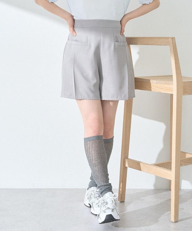 earth music&ecology ポケットデザインショートパンツ Gray