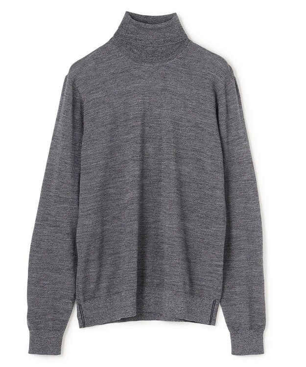 JOSEPH HOMME ウォッシャブルメリノ　タートルネックニット ライトグレー系