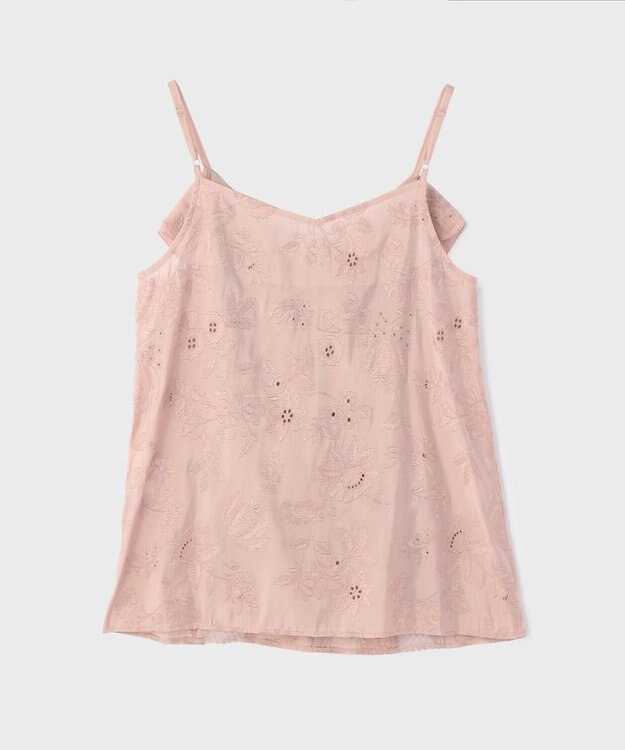 GRACE CONTINENTAL エンブロイダリーキャミブラウス ピンク