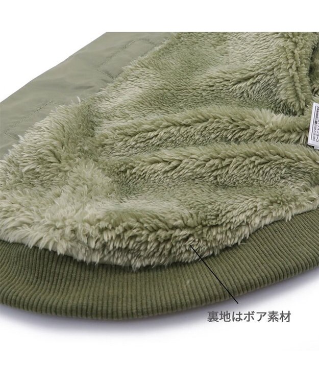 PET PARADISE LEE ライダースブルゾン 中型犬 大型犬 カーキ