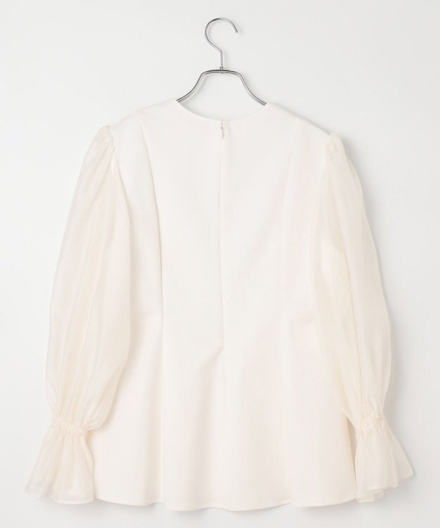 #Newans シアースリーブブラウス ホワイト