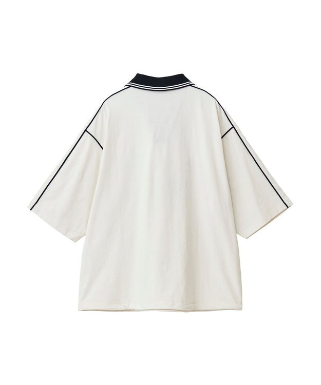 CRAFT STANDARD BOUTIQUE 接触冷感/UVカット/イージーケア/ストレッチ/ゲームシャツ-A Off White