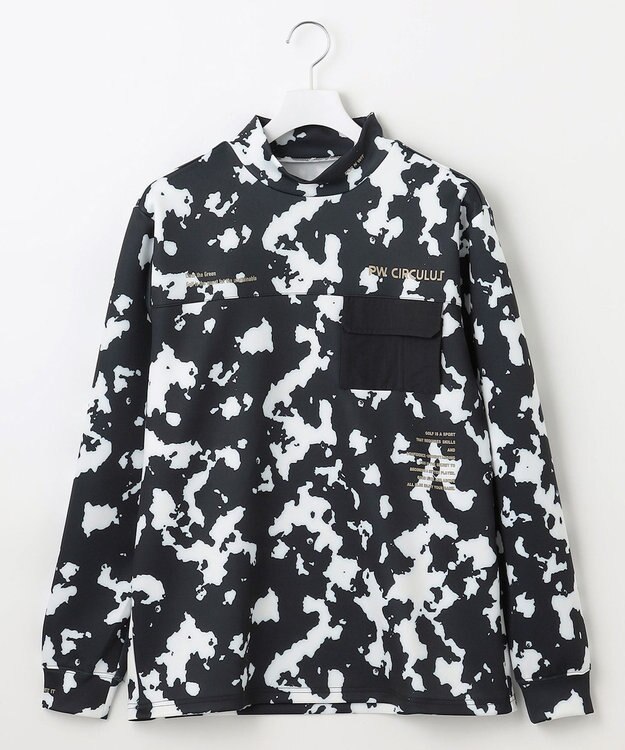 PW CIRCULUS 【ストレッチ / 快適 / 一枚でサマになる】【MEN】NEW  PINTO柄ポケットモックT ブラック系5