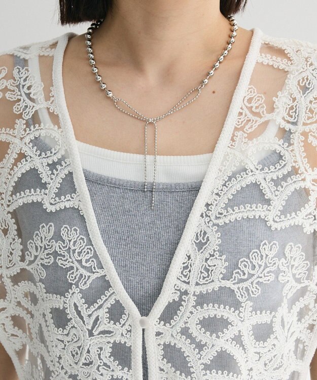 Green Parks ・ＥＬＥＮＣＡＲＥ　ＤＵＥ　２ｗａｙレースベスト Off White