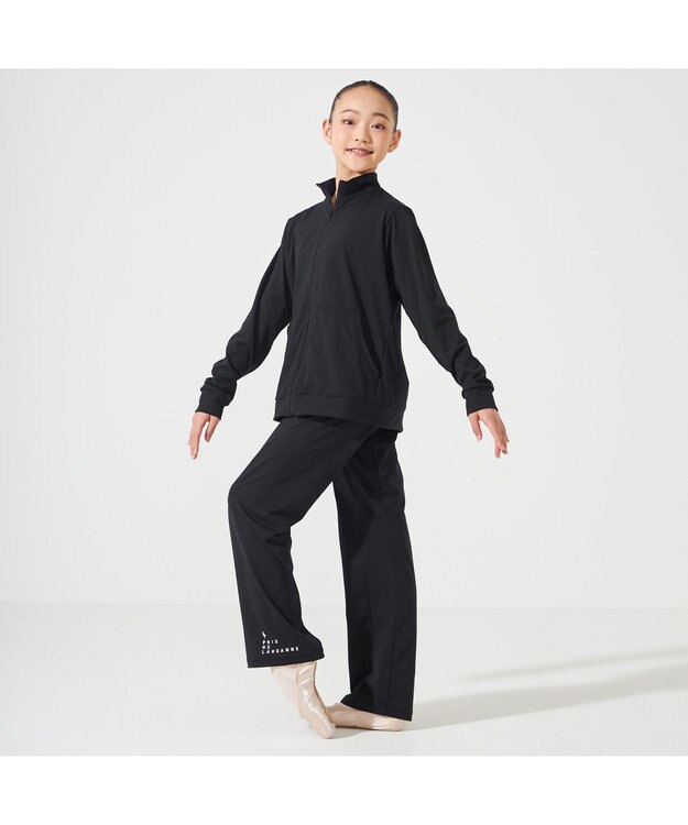 Chacott ジップアップジャケット ブラック