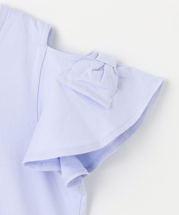 ANY KIDS 接触冷感 いろいろモチーフ Tシャツ ラベンダ―×シェル