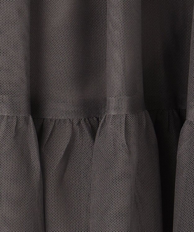 uncrave 【洗濯機洗い可】カクテルチュール スカート（uncrave STANDARD） スレート