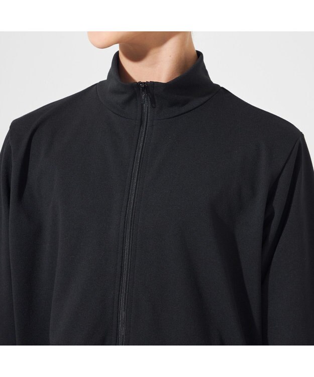Chacott ジップアップジャケット ブラック