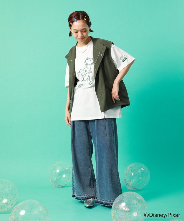 Green Parks ＴＯＹ　ＳＴＯＲＹ　／　立体プリント半袖ＴＥＥ Off White