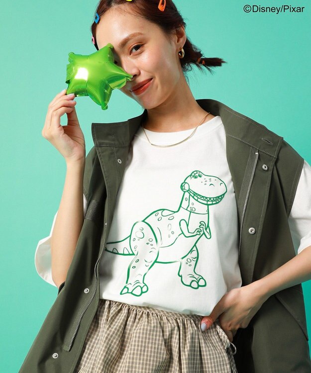 Green Parks ＴＯＹ　ＳＴＯＲＹ　／　立体プリント半袖ＴＥＥ Off White