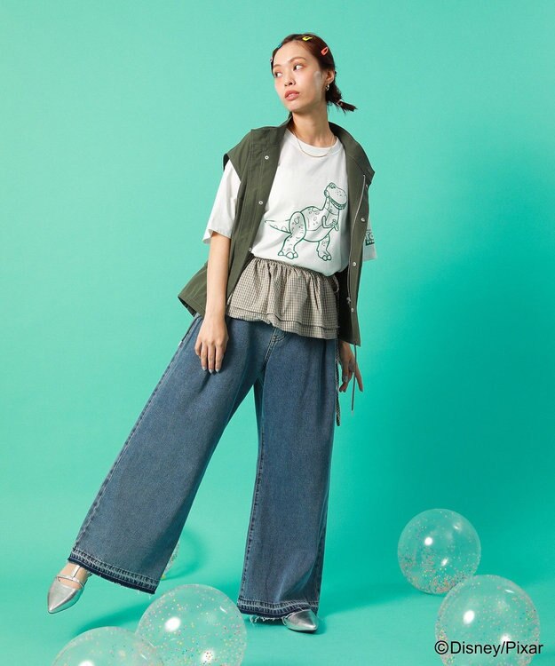 Green Parks ＴＯＹ　ＳＴＯＲＹ　／　立体プリント半袖ＴＥＥ Off White