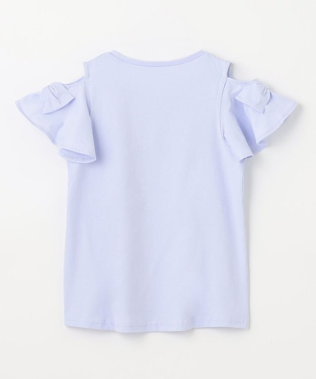 ANY KIDS 接触冷感 いろいろモチーフ Tシャツ ラベンダ―×シェル