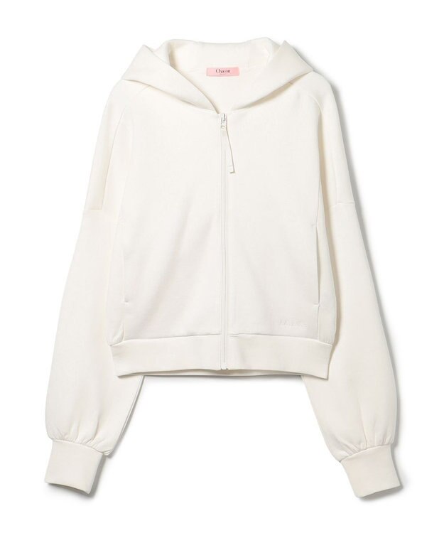 Chacott ダンボールフルジップフーディー オフホワイト