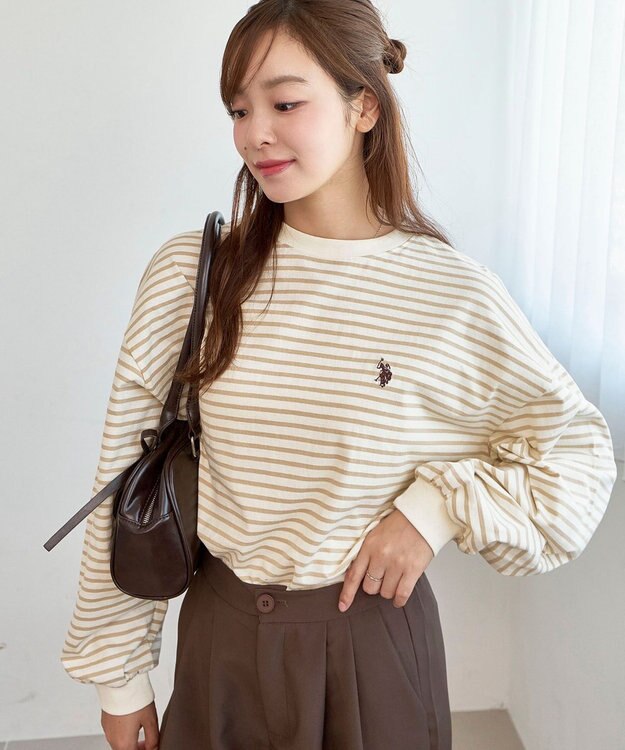 WEGO USPOLOだぼそでカラーロンT