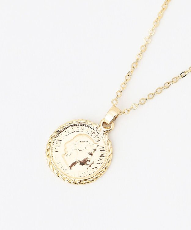 UNFILO コイン/ハート ネックレス 2点セット ゴールド[コイン]