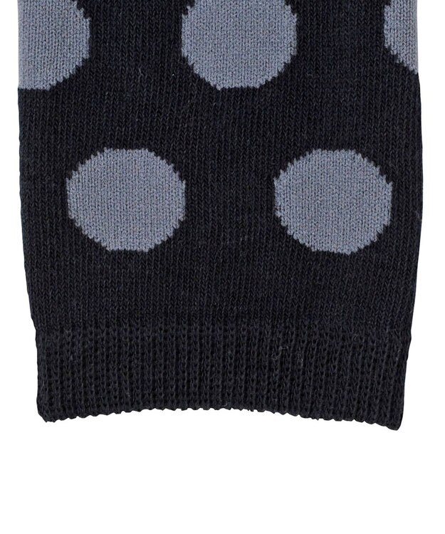 MIKI HOUSE HOT BISCUITS 【80-120cm】 水玉柄 レギンス 黒