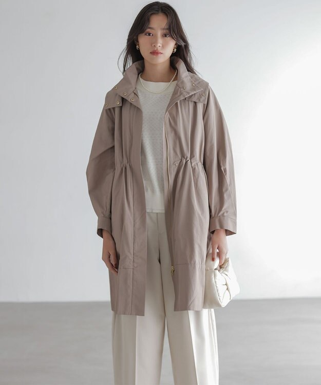 組曲 【WEB限定】中綿ライナー付き モッズコート ブラウン系