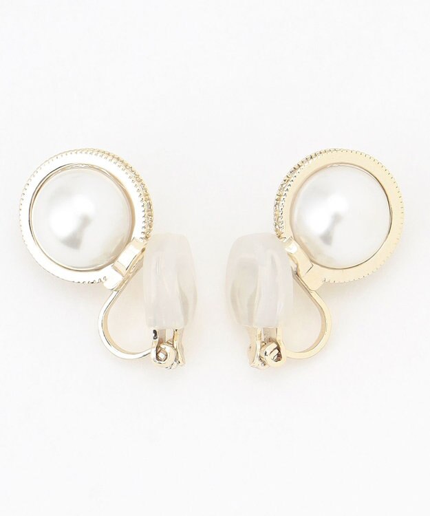 組曲 ビジューリングパールイヤリング ゴールド系