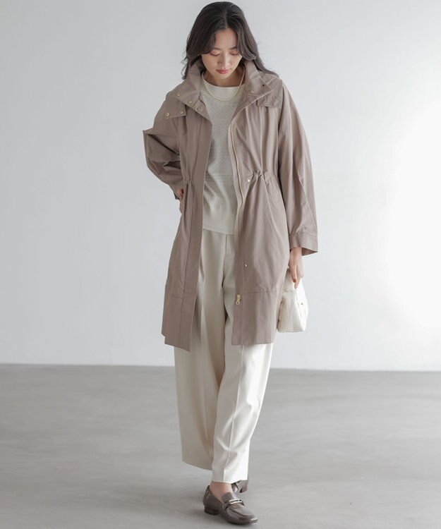 組曲 【WEB限定】中綿ライナー付き モッズコート ブラウン系