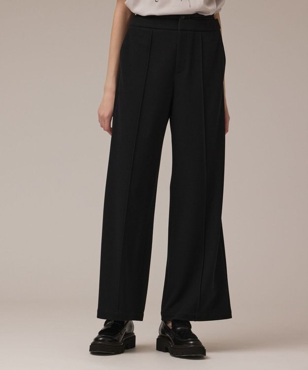 GRACE CONTINENTAL ワイドジャージパンツ ブラック