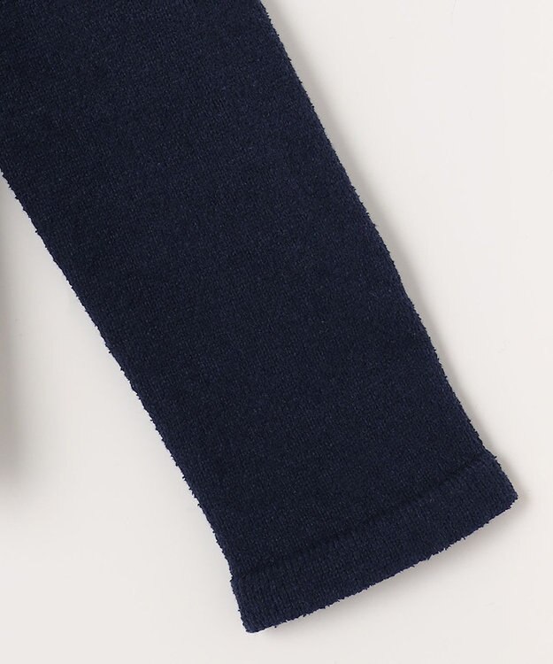 組曲 ミニブークレーツイードニットジャケット ネイビー系