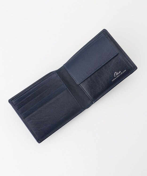 UNBILLION Otias バッファローレザー二つ折り財布 ネイビー