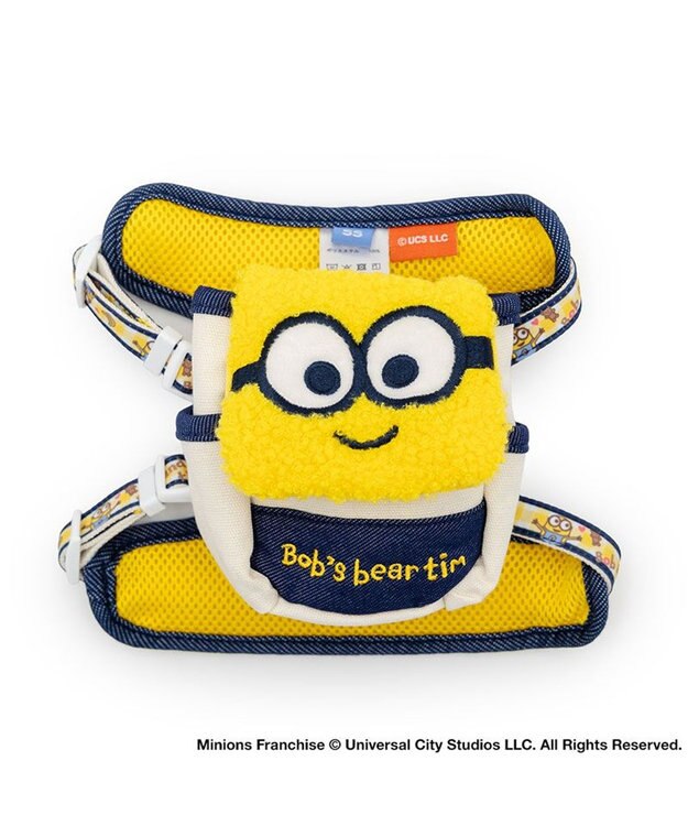 PET PARADISE ミニオン ボブ柄 リュックハーネス ＳＳ ホワイト×イエロー