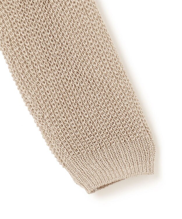 BEIGE， OPTICAL / ニットパーカー Flax