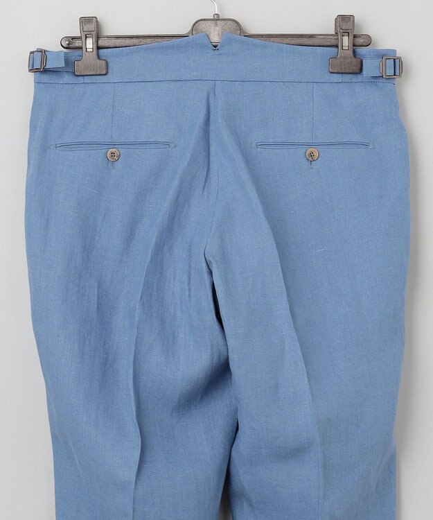 GOTAIRIKU 麻素材【MADE IN ITALY】BERWICH スラックス(SCOTCH) ブルー系
